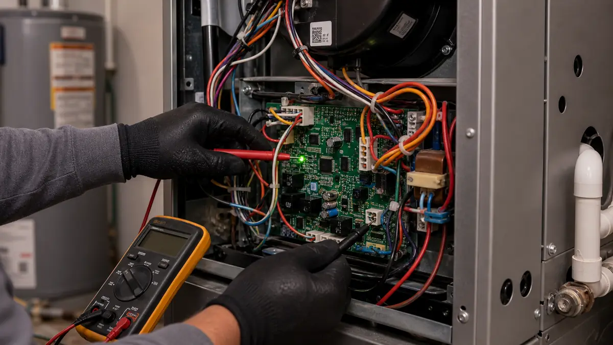 Reading a numeric fault on a Carrier Infinity touchscreen in Encino, CA